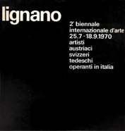 Catalogue de la 2eme Biennale d'Art de Lignano en 1970.