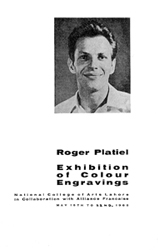 Catalogue de l'exposition organisée à Lahore, Pakistan, avec le concours de l'Alliance Française.