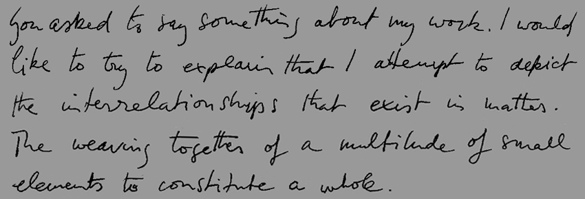 Phrase manuscrite de Roger Platiel.